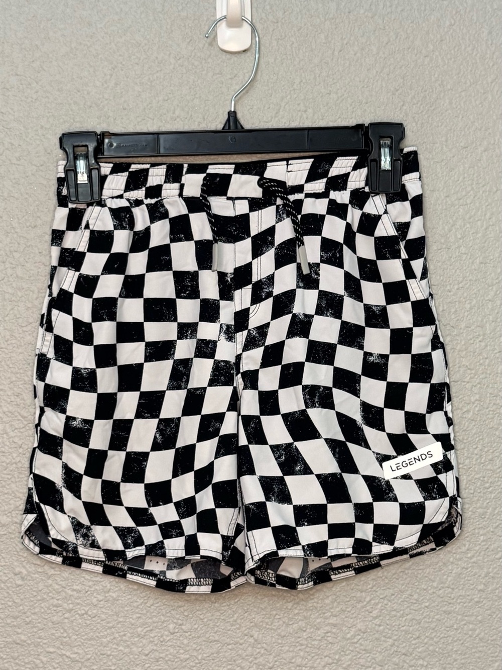 Legends | Little Luka Performance Shorts w/o Liner | Warped Checkers | Y.Large